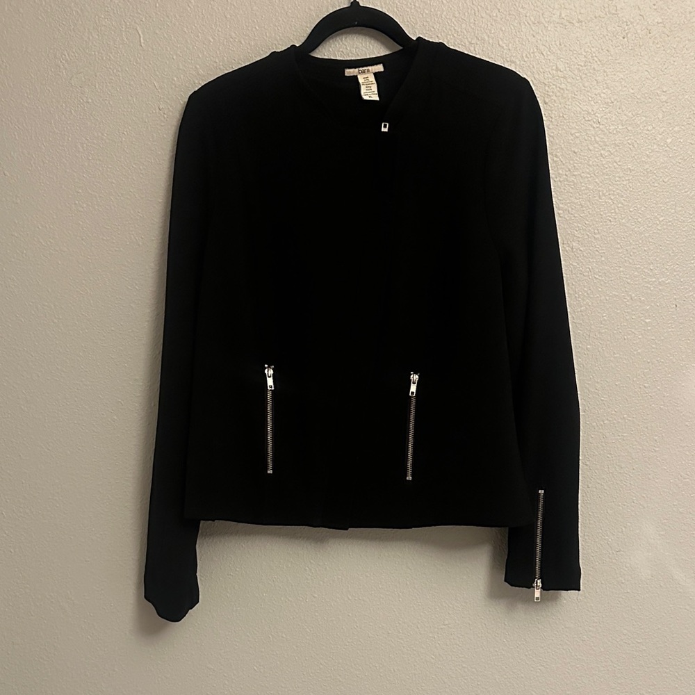 Bar III:  Black Jacket with Silver Accents